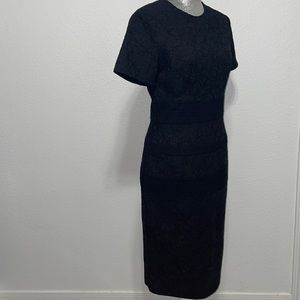 Lover black lace dress 8 evening wedding event‎ LBD lined